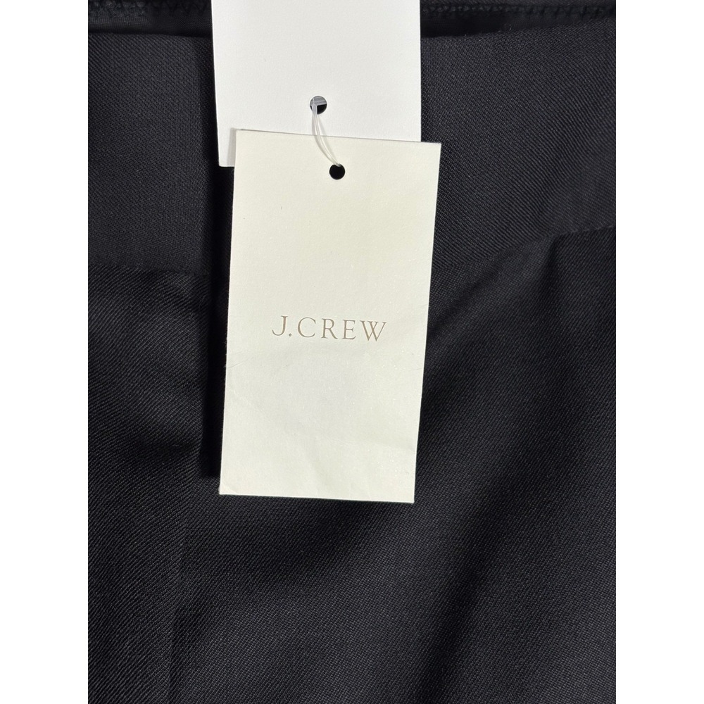 J.Crew Martie Pants Womens 14 Black Bi-Stretch Cotton Full Length F3733 New - Picture 3 of 8